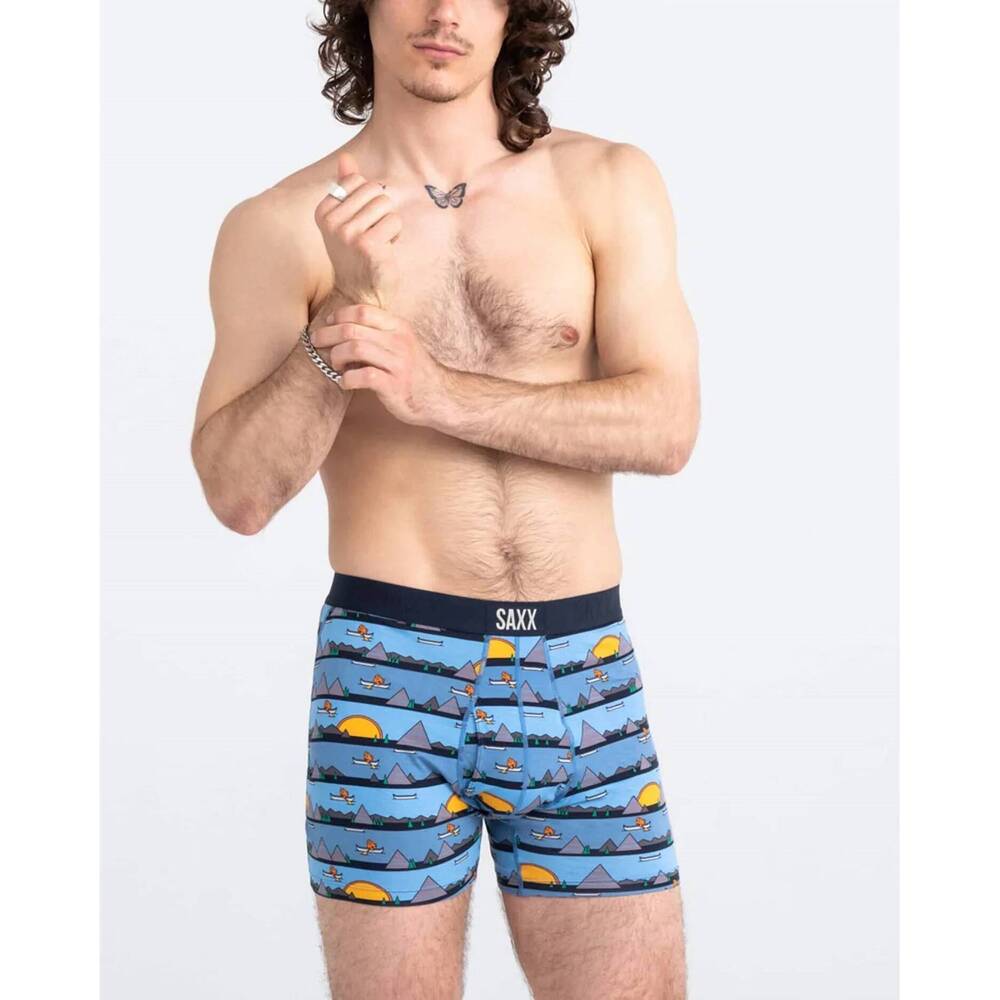 NEW SAXX men's ultra super soft boxer brief in lazy river